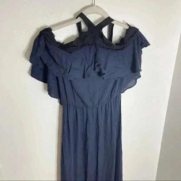 NWT Alice + Olivia Mitsy Black Navy Lace Dress - Picture 4 of 8